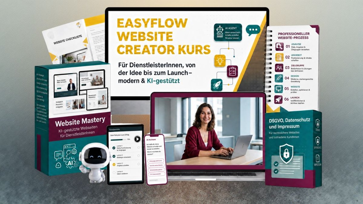 Easy Flow Kurs – Deine erste professionelle Website