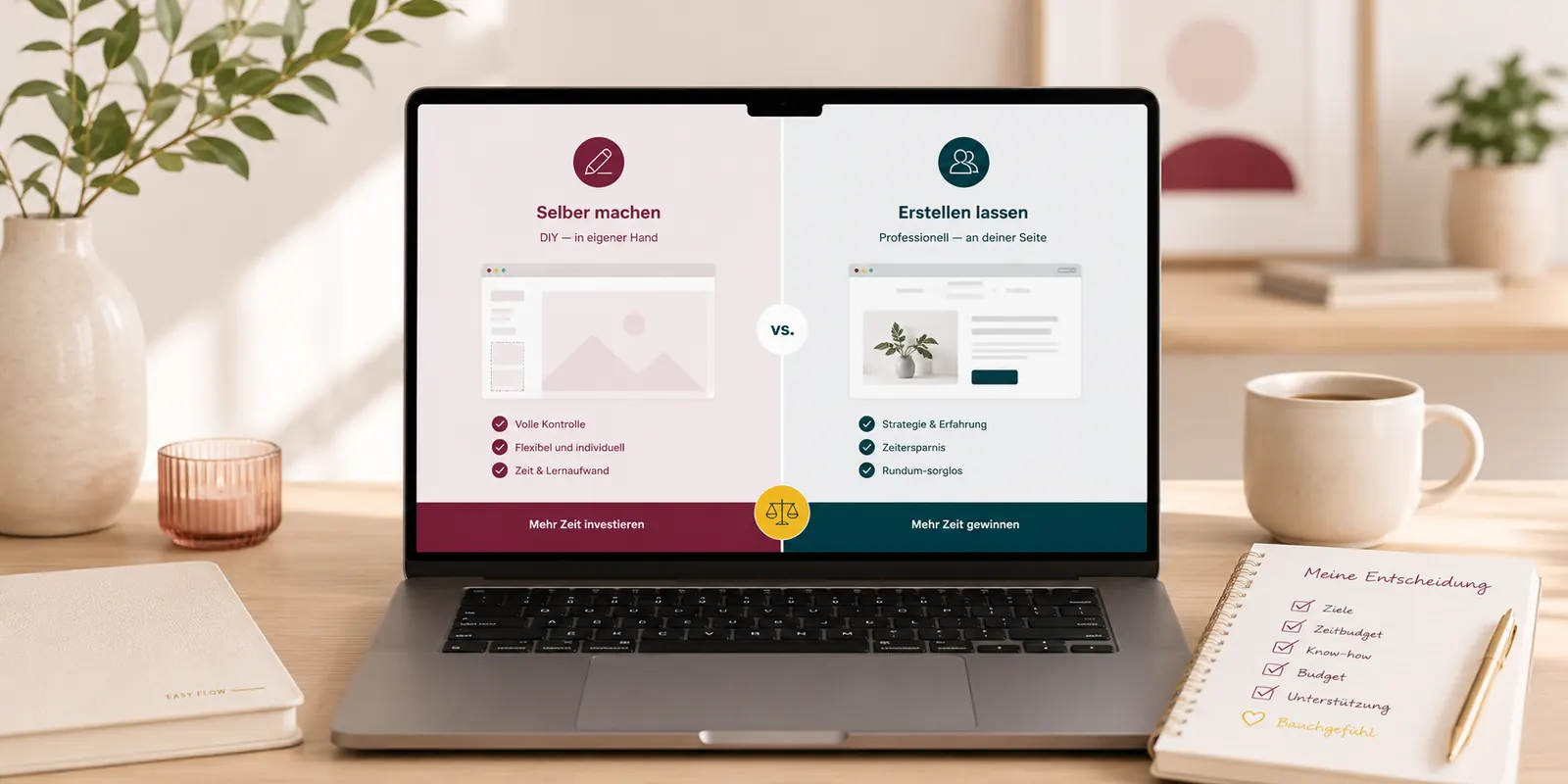 Website selbst machen oder erstellen lassen? Die Entscheidungshilfe