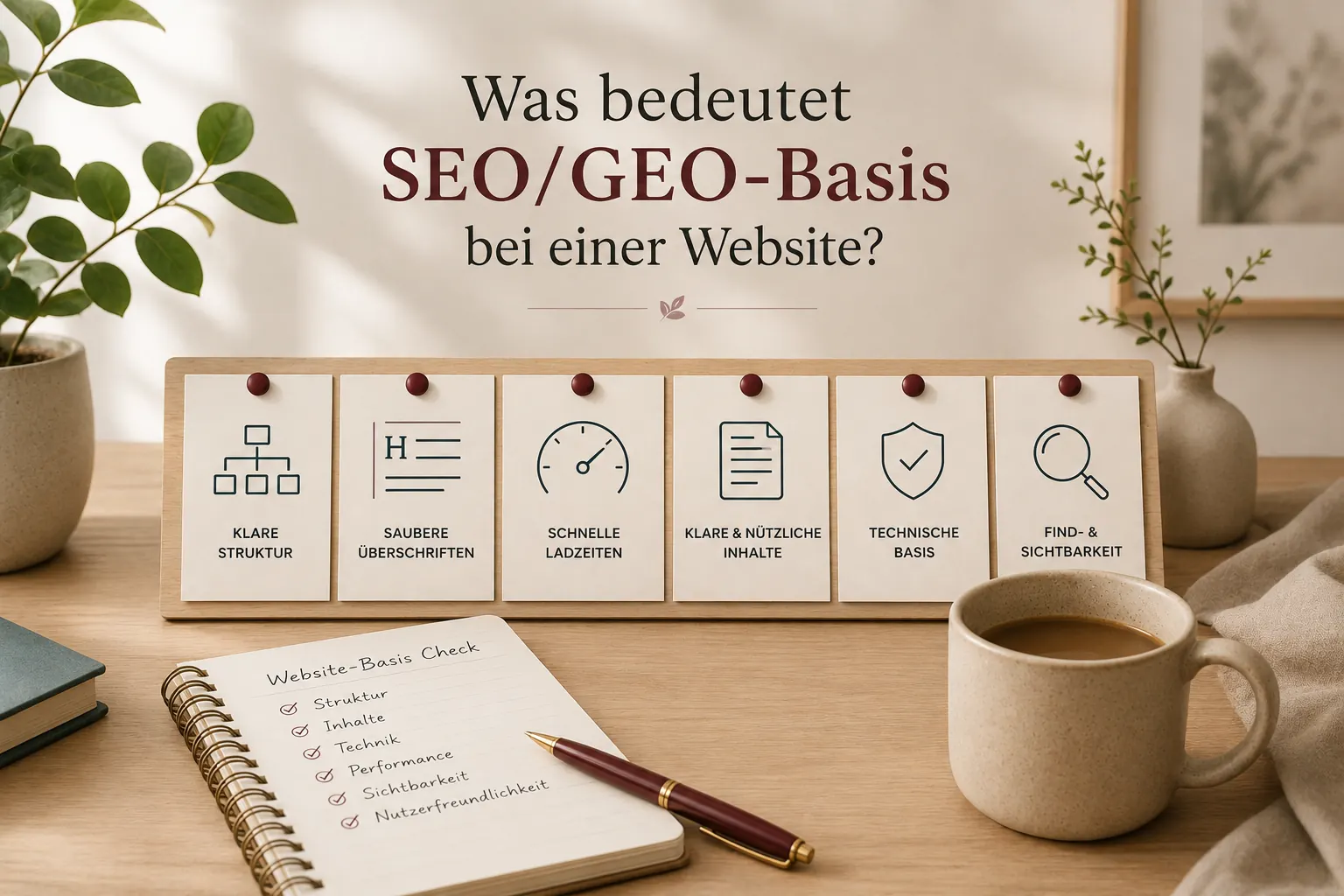 Was bedeutet SEO/GEO-Basis bei einer Website?